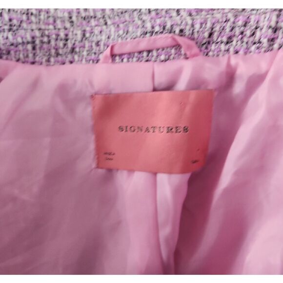 Signature8 Women's Tweed Blazer in Pink And Black Small S - Picture 6 of 6